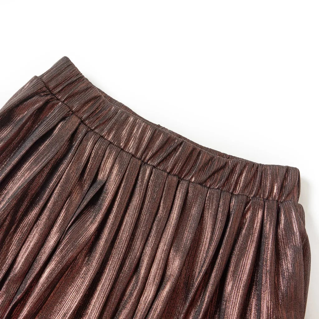 Gonna da Bambina con Brillantini Cognac 104 CFW4215580