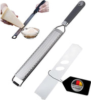 Rasp multiuso, con lame in acciaio inox, idoneo per lavastoviglie. Incluso coperchio di protezione e spazzola per pulizia.