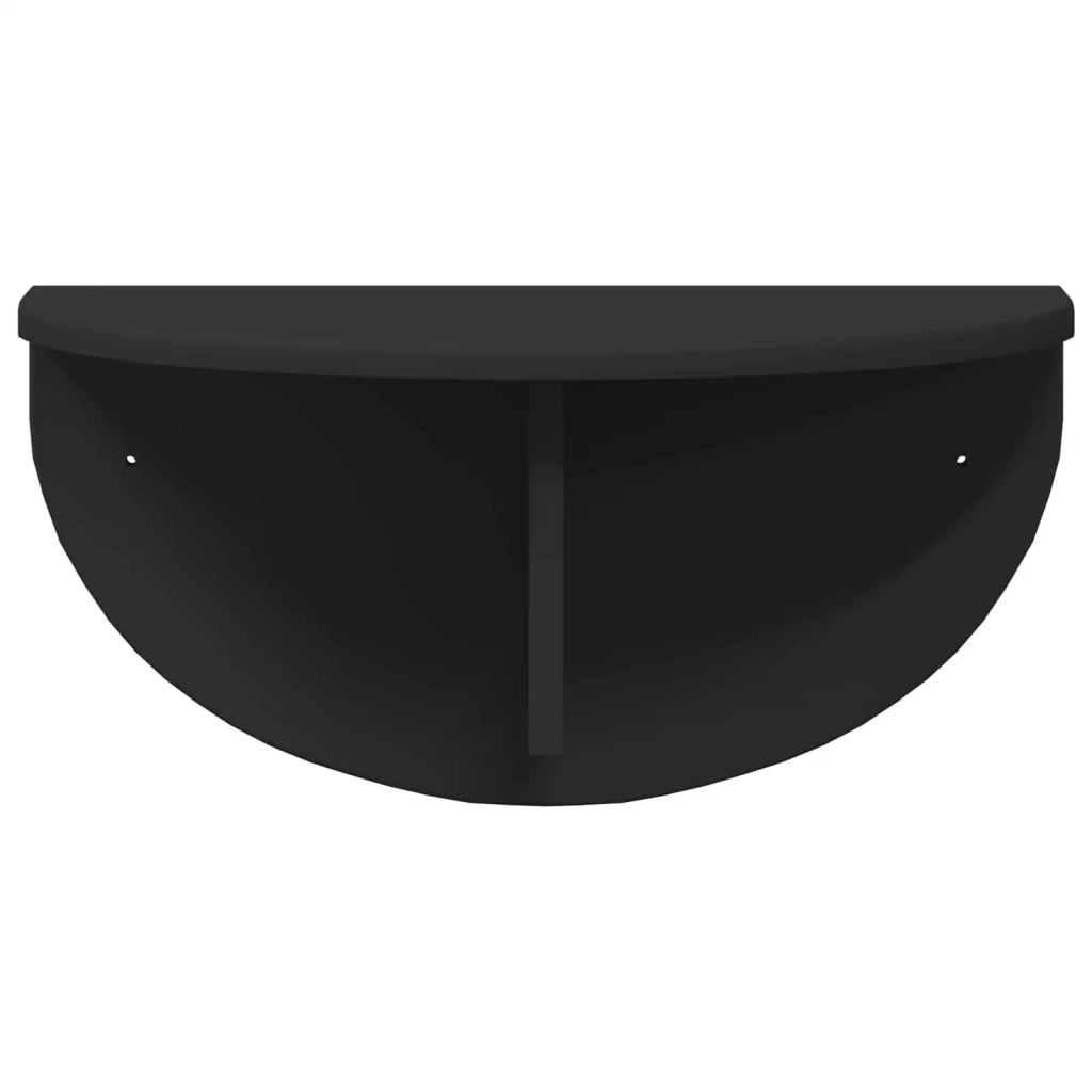 Scaffale da parete 2 pz Nero 48 x 24 x 24 cm