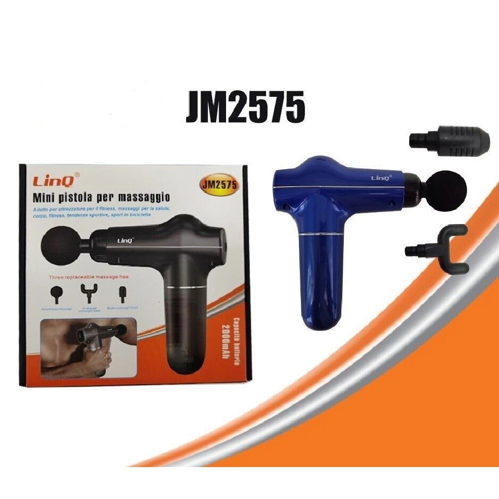 Trade Shop - Mini Pistola Per Massaggi Vibrazioni A Percussione Terapia Salute Fitness Jm2575 -