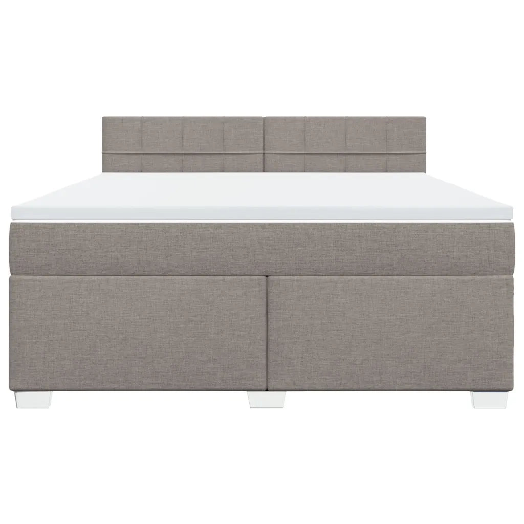 Giroletto a Molle con Materasso Tortora 180x200 cm in Tessuto 3285971