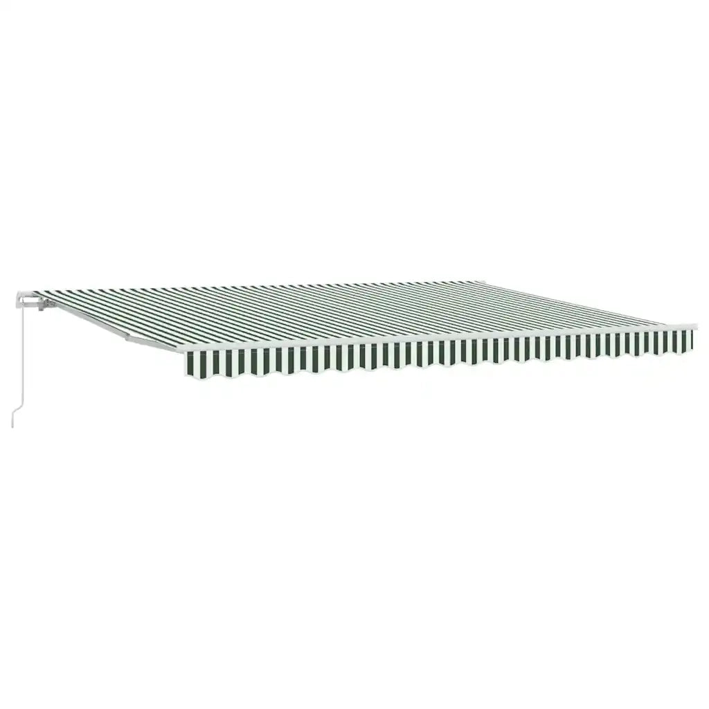 Tenda da Sole Verde e Bianco 450 x 350 x 165 cm Poliestere 3331185