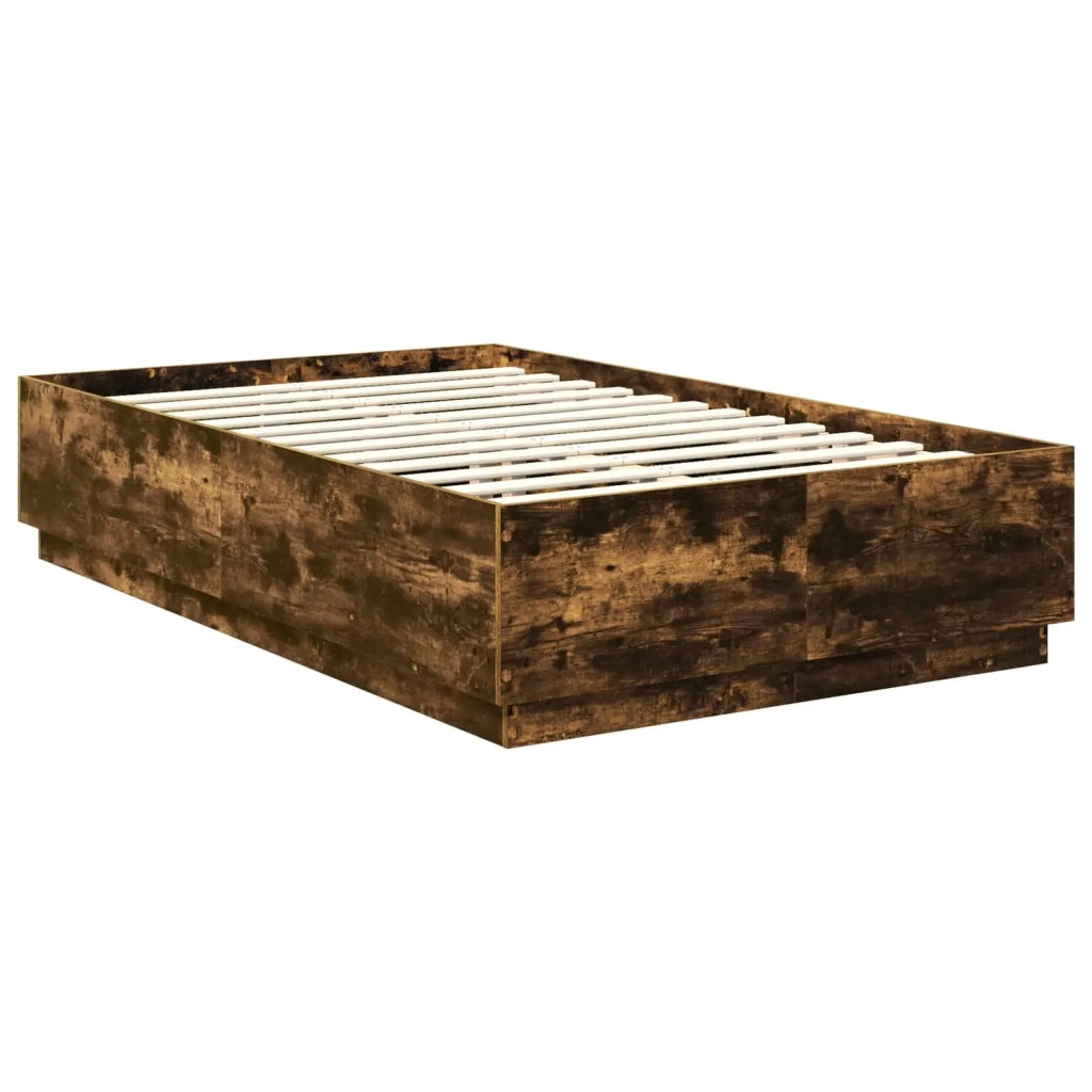 Struttura del letto Rovere fumé 120 x 190 cm Legno multistrato