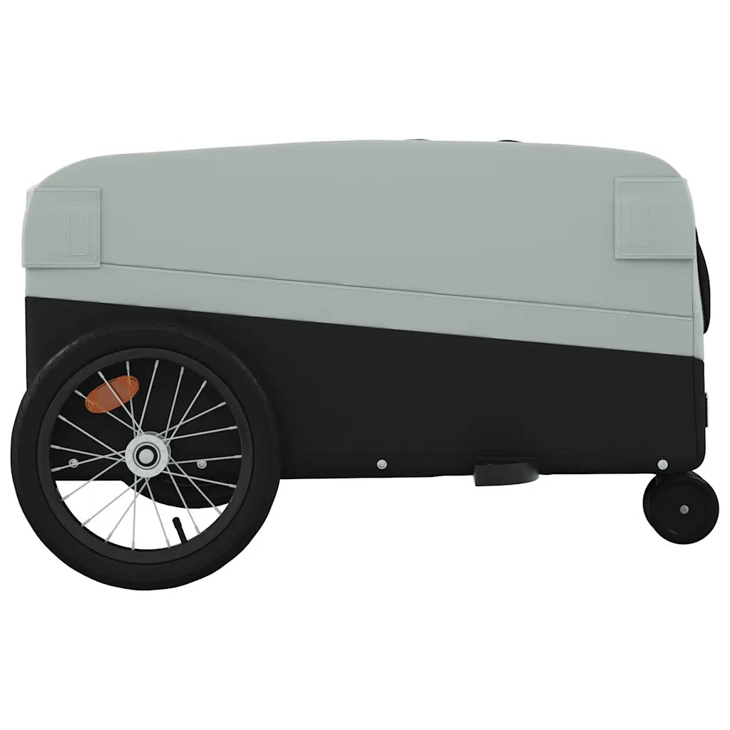 Rimorchio da Bici Nero e Grigio 45 kg in Ferro CFW8484694