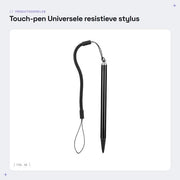 Stilo universale resistivo con funzione antiverticale - Dimensioni: 12,5 cm - Materiale: ABS