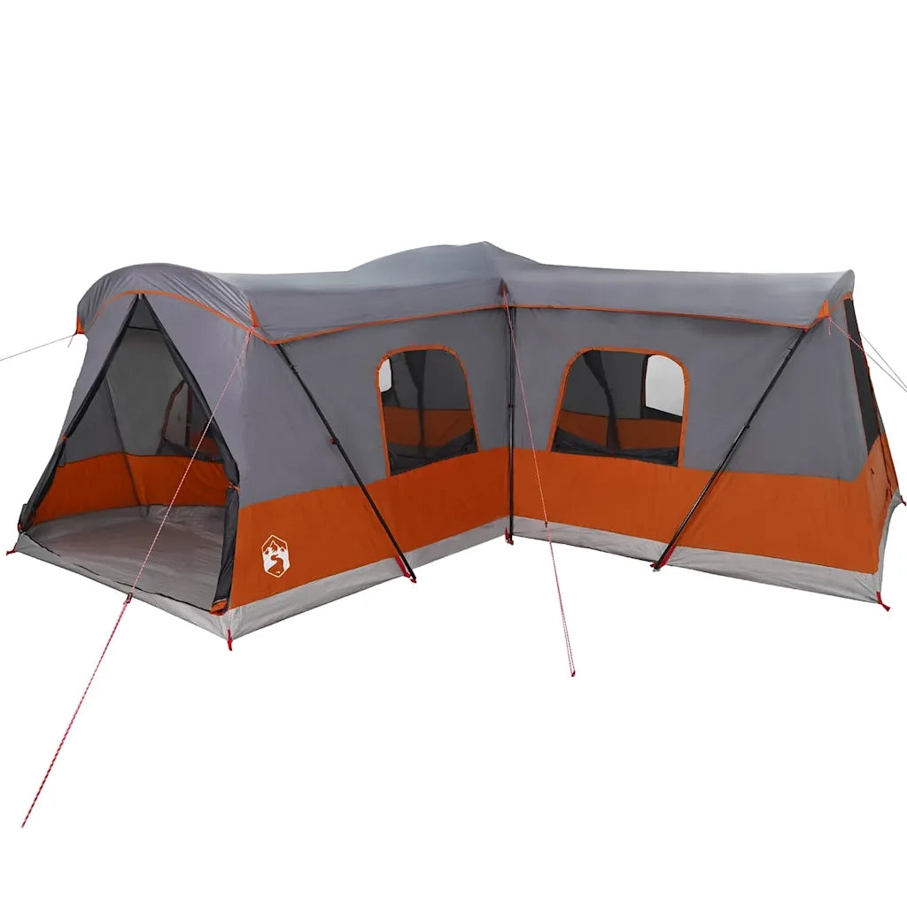 Tenda per 16 persone Grigio e arancione 680 x 510 x 210 cm 42004007