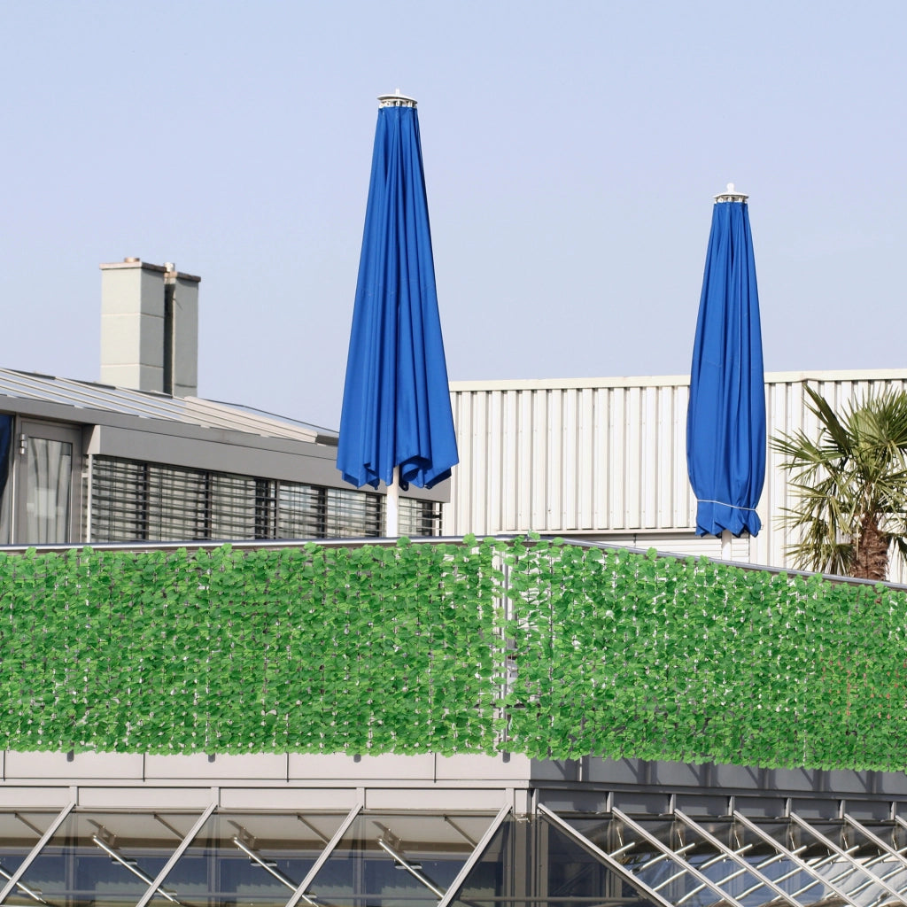 Siepe Artificiale Efeu con Foglie Sintetiche per Recinto Balcone Ringhiera Tappetino Verde 300x100 cm [neu.haus]