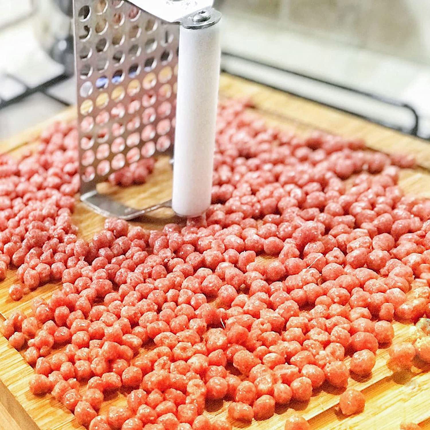 Poldino Polpettino Stampo per Polpettine di Carne 30 Fori Ø1,6 cm in Acciaio Lisa Luxury