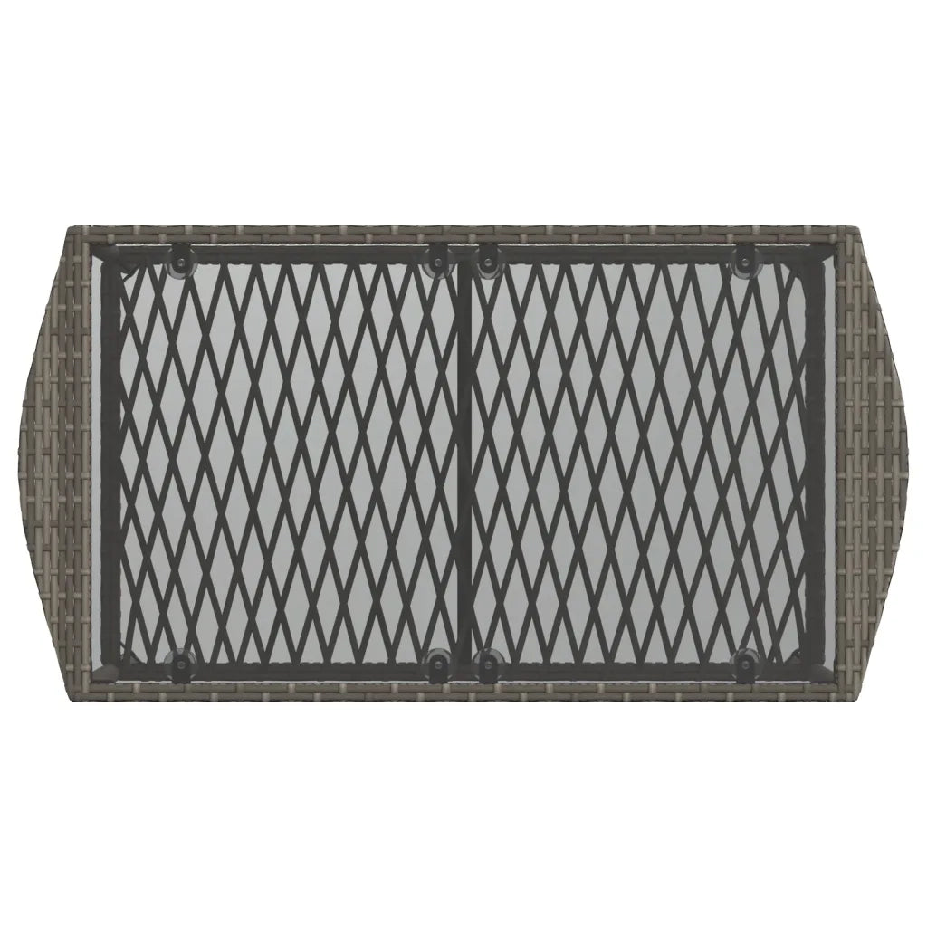 Set Divani da Giardino 4 pz | Set Salotto da Giardino con Cuscini in Polyrattan Grigio