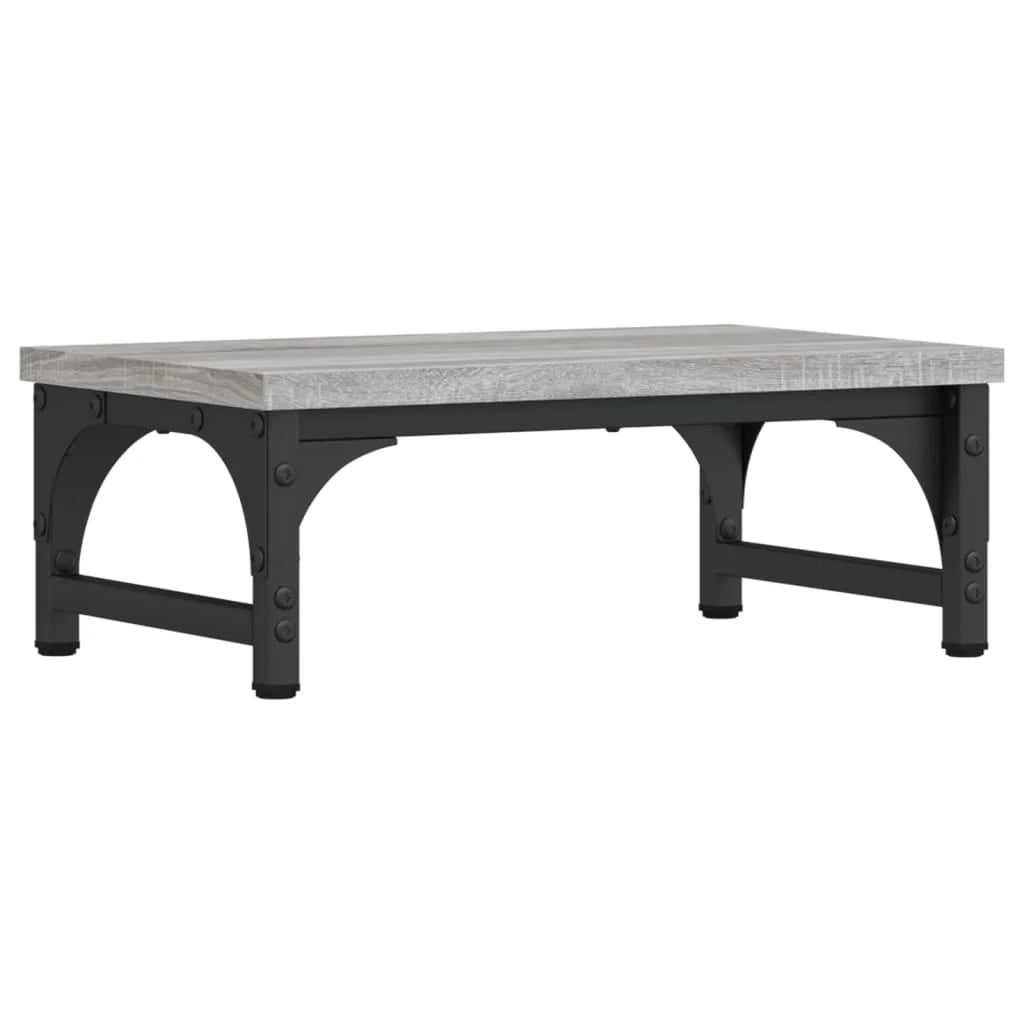 Supporto per monitor da scrivania Sonoma 37 x 23 x 14 cm legno ingegnerizzato grigio 02_0044986