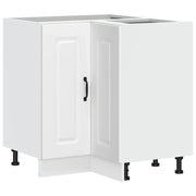 Pensile da cucina | Mobile Base ad Angolo Cucina Kalmar Bianco in Legno Multistrato