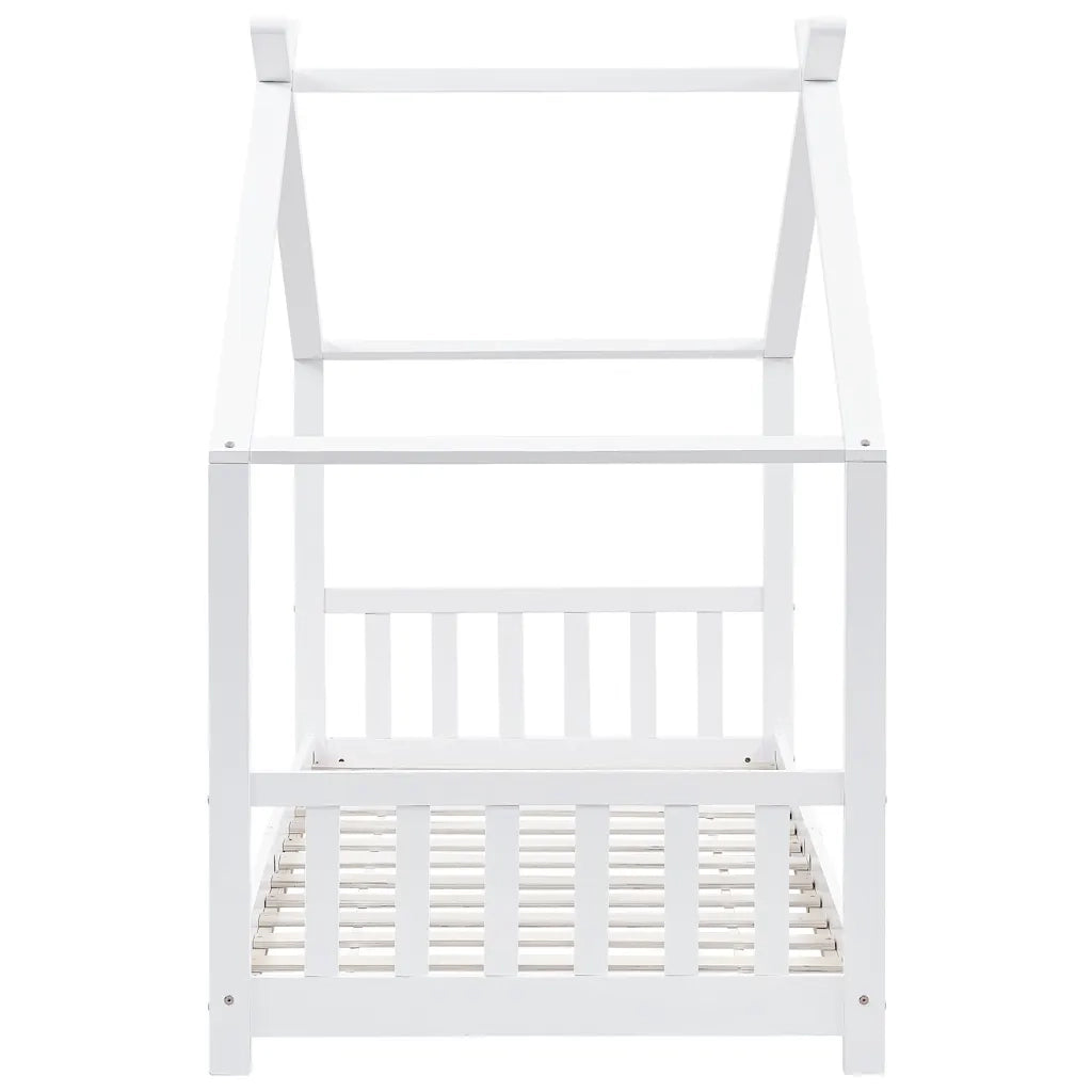 Giroletto per Bambini-Struttura Letto Bambini Bianco in Massello di Pino 90x200 cm 852064