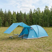 Tenda Capanna con tetto Blu 6 persone Poliestere e Acciaio 42028584