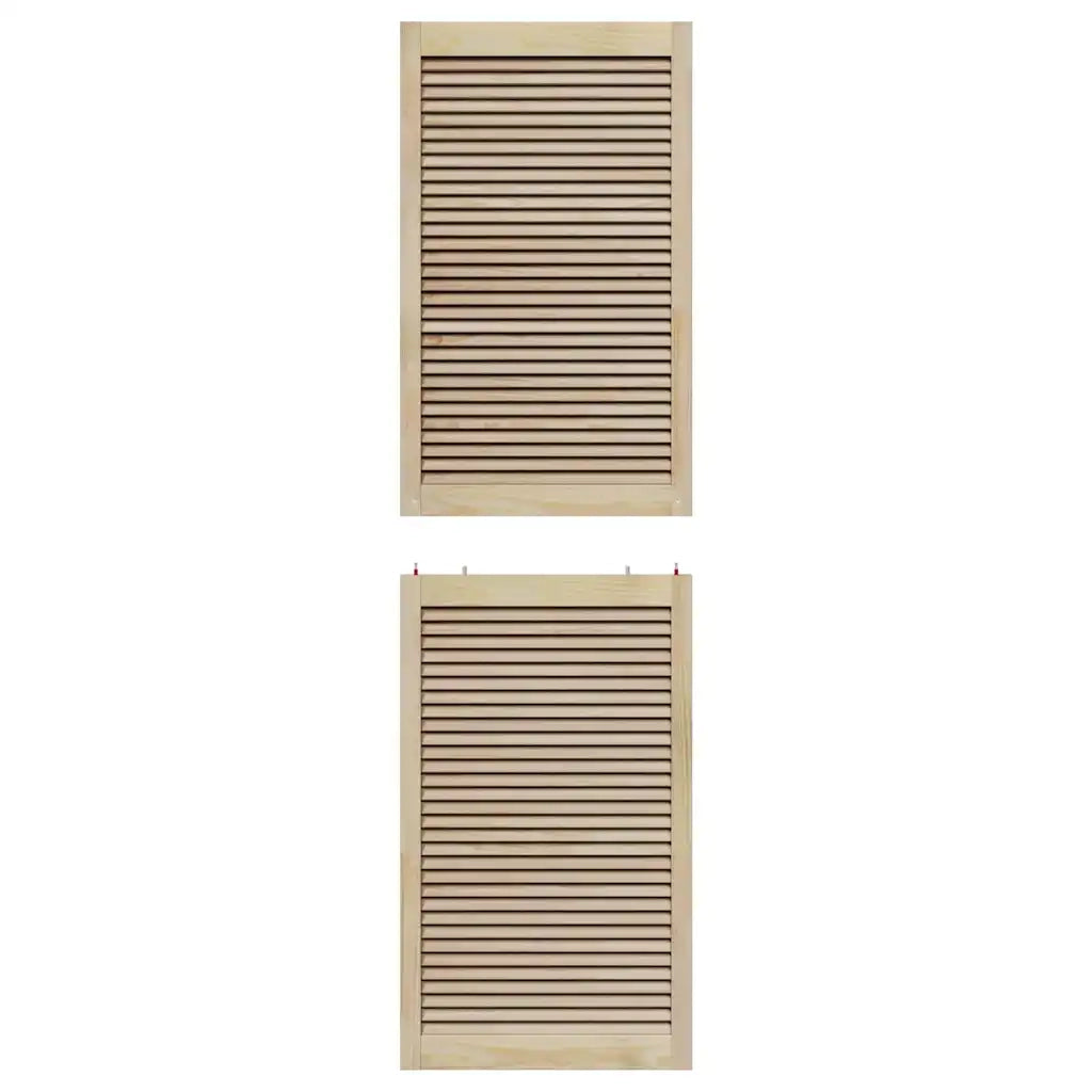 vidaXL Porte per Armadi con porta 4 pcs Marrone 201 x 59.5 x 2.1 cm