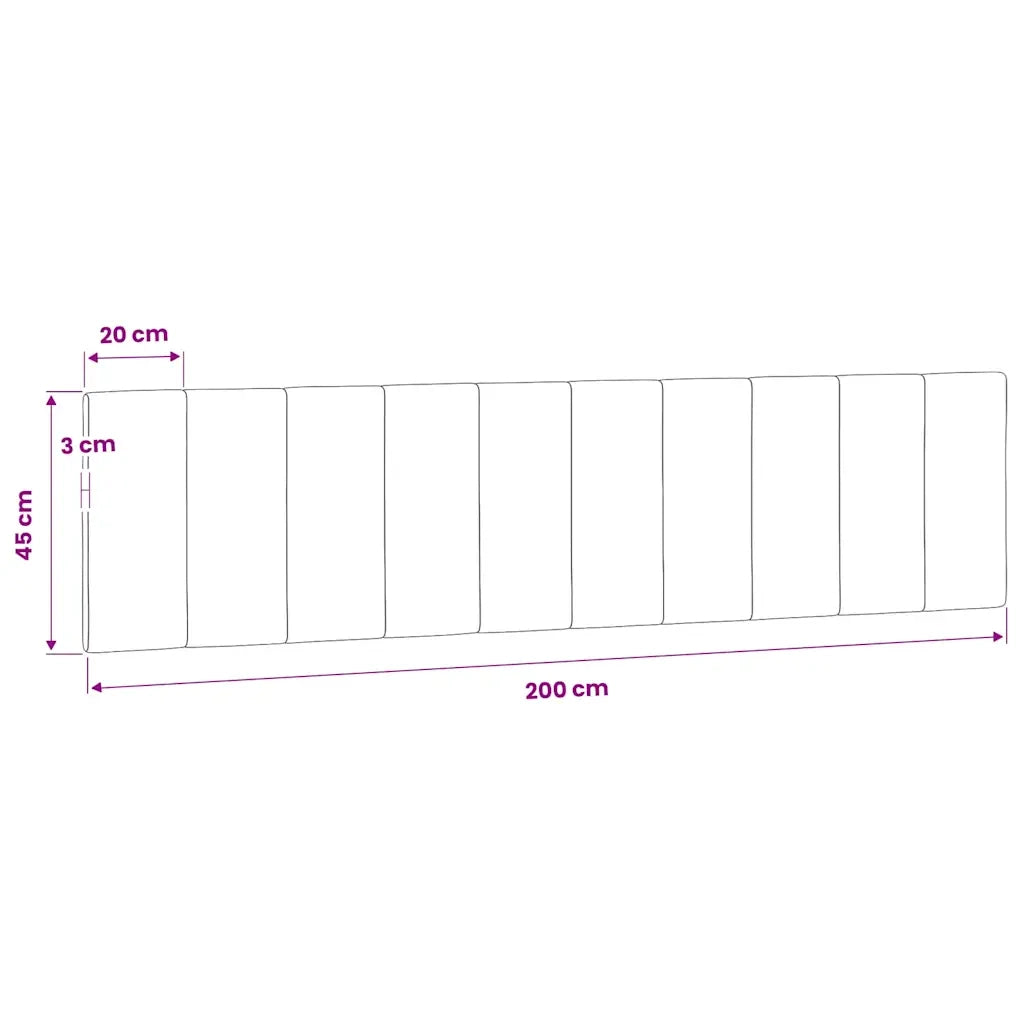 Cuscino Testiera Hanko Rosa 200 cm in Velluto CFW2459048