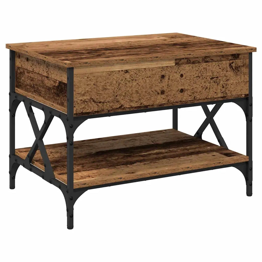 Tavolino da salotto Legno vecchio 70x50x50cm Legno multistrato 883038