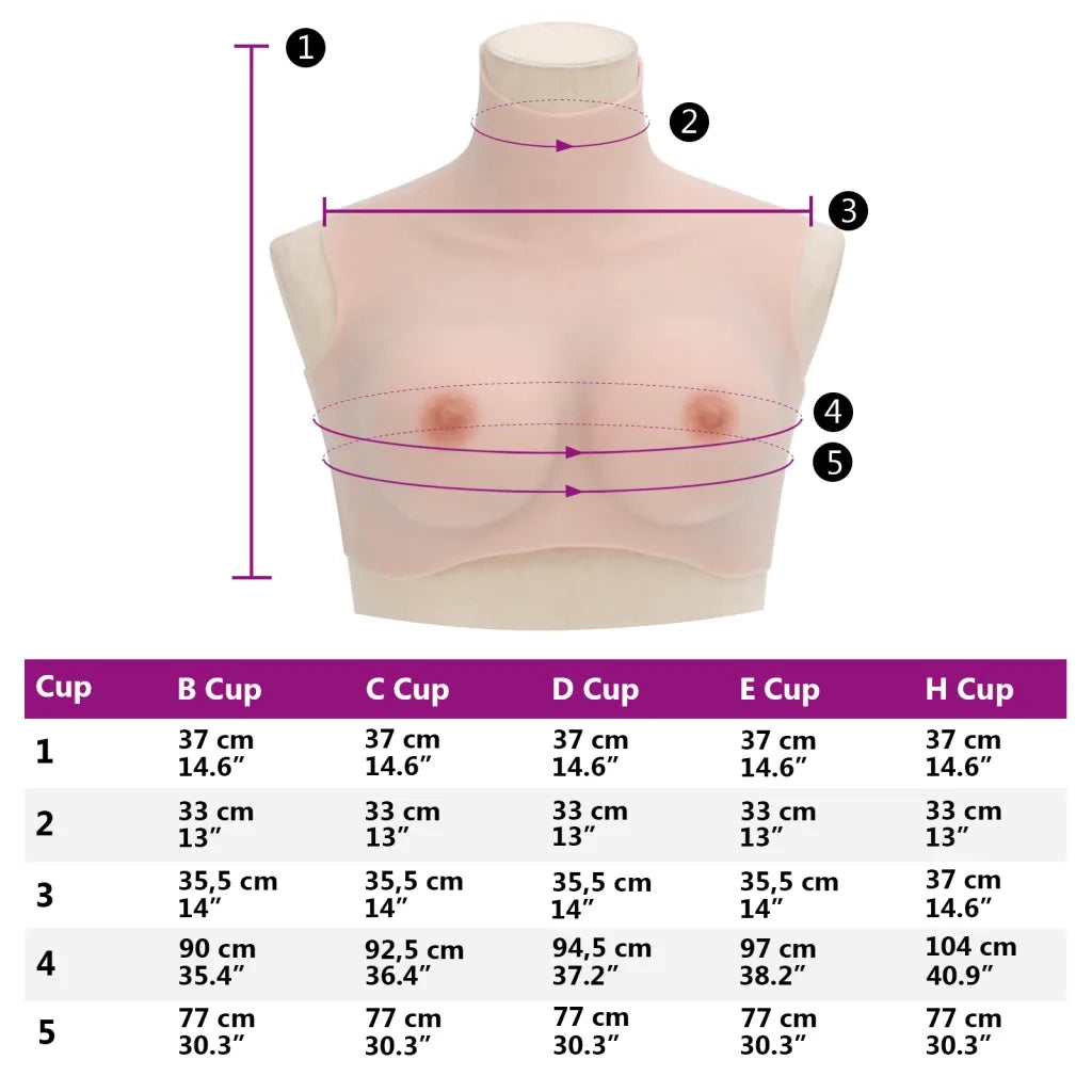 Corpetto in Silicone Caucasico Coppa D CFW1650297
