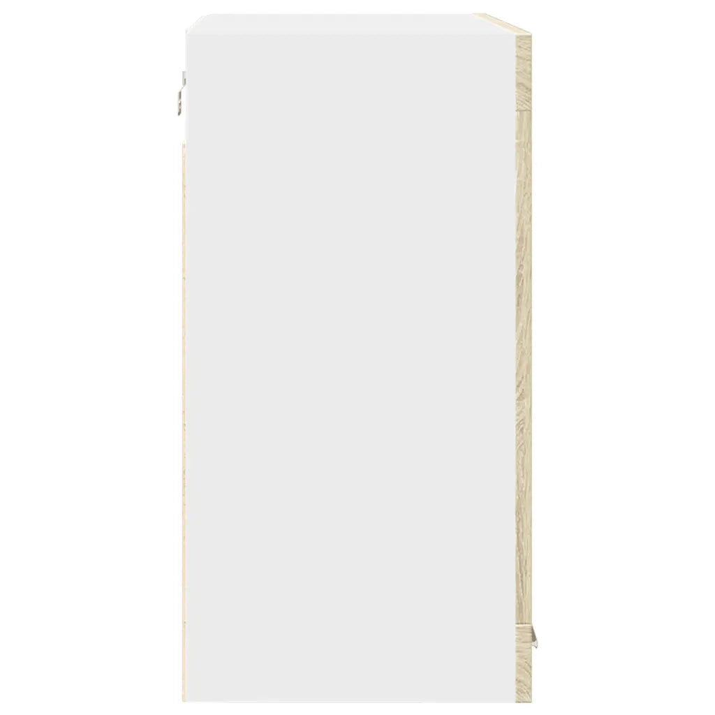 Mobile Pensile Â“LyonÂ” Vetro Rovere Sonoma 80x31x60cm