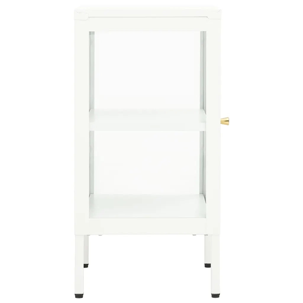 Credenza 38x35x70 cm Metallo e Vetro