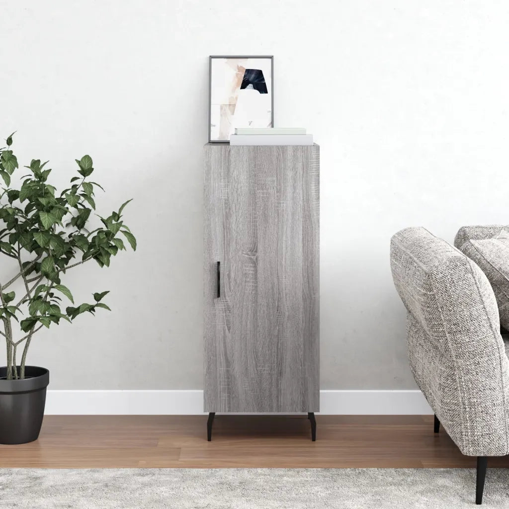 Credenza Grigio Sonoma 34,5x34x90 cm in Legno Multistratocod mxl 128706