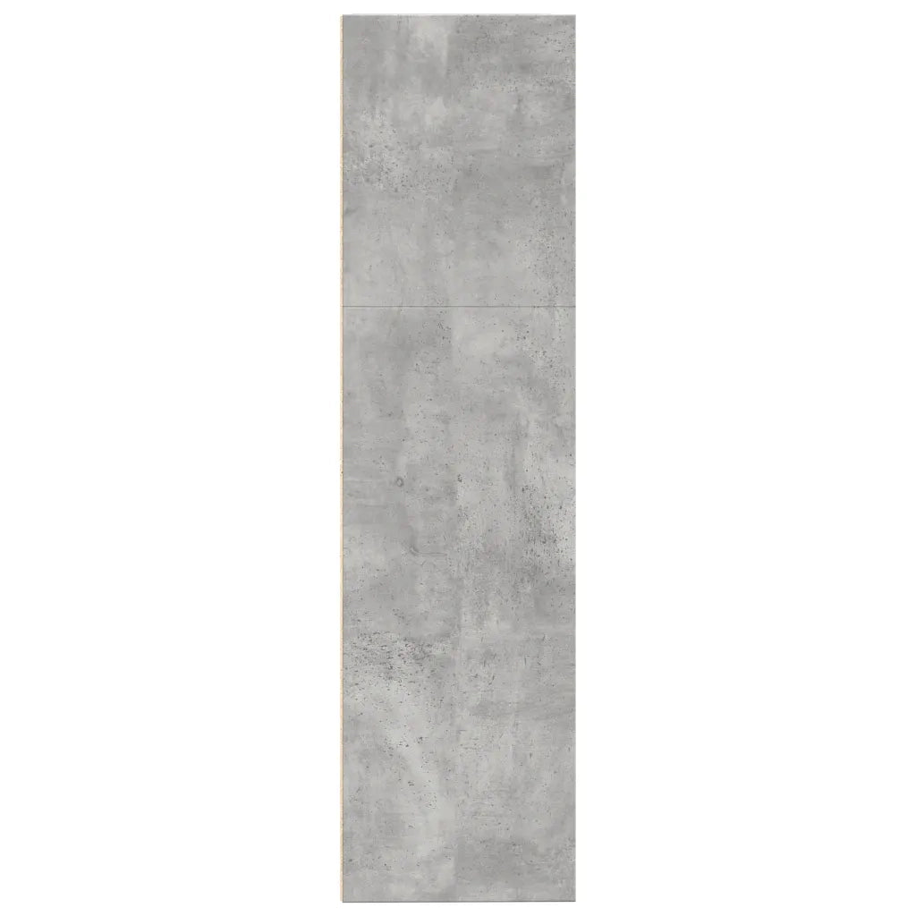 Libreria-Scaffale per Libri-Mobile di Stoccaggio Grigio Cemento 80x30x114 cm in Legno Multistrato