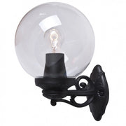 Fumagalli Bisso/250 Applique Lampada Globo da 250 Trasparente Braccio a Muro+Base e27