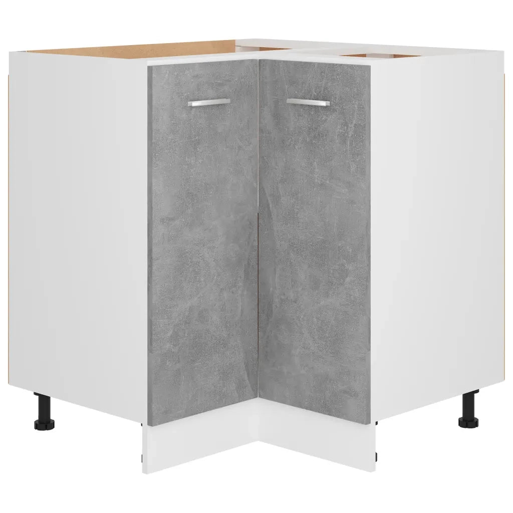 Mobile Angolare Â“LyonÂ” Grigio Cemento 75,5x75,5x81,5 cm in