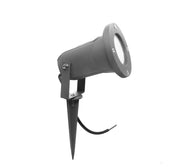 FARETTO PICCHETTO ORIENTABILE DA GIARDINO LAMPADINE GU10 IP65 IMPERMEABILE Grigio LUCE MULTICOLOR