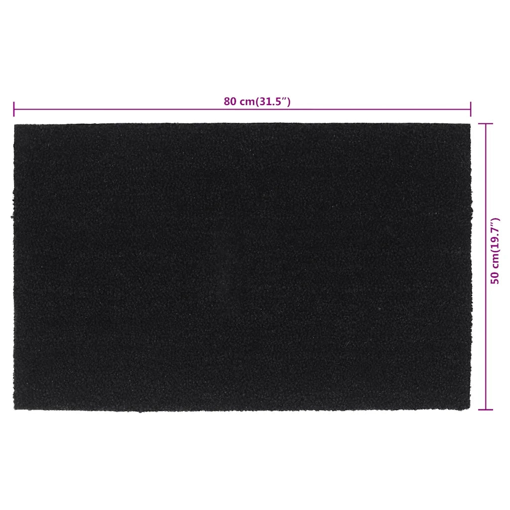 Zerbino | Tappetino Nero 50x80 cm Fibra di Cocco