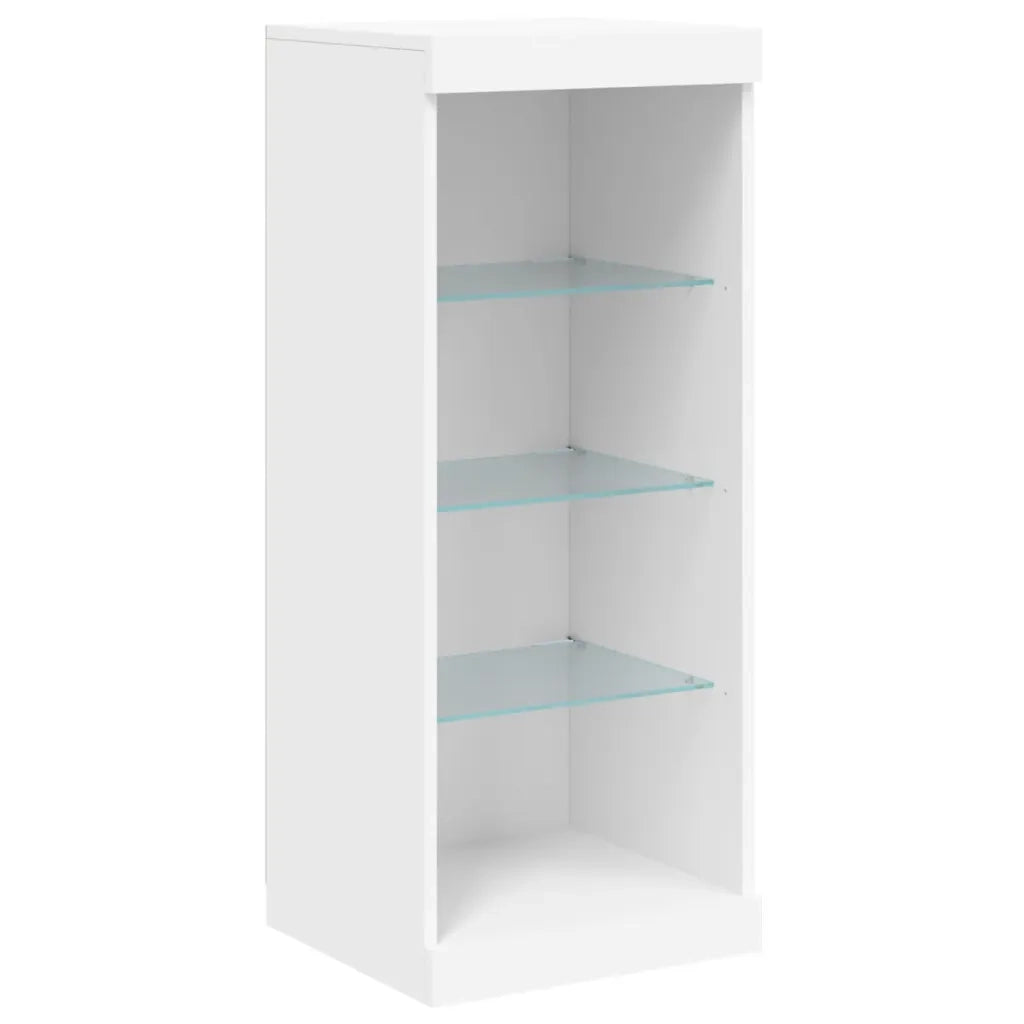 Credenza | Madia | Buffet da pranzo | Armadio da pranzo con Luci LED Bianca 41x37x100 cm