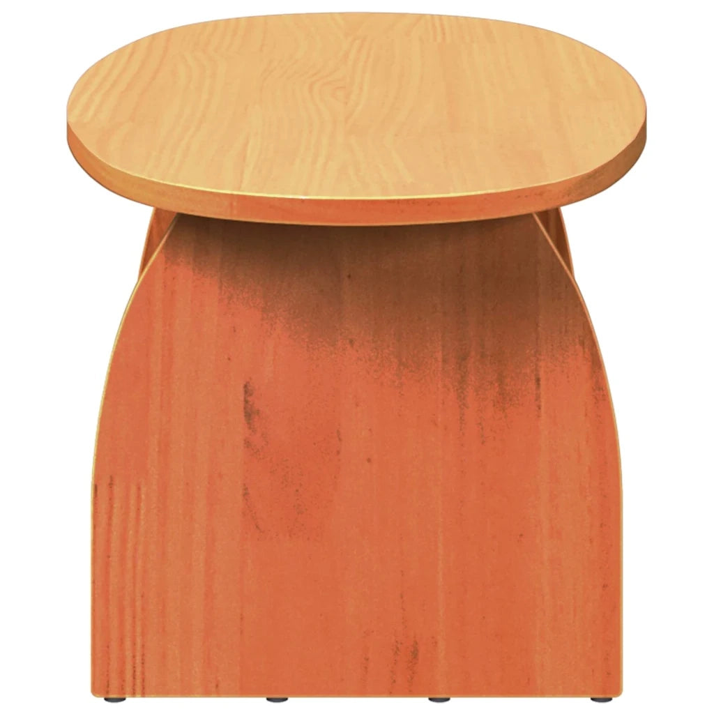 vidaXL Tavolino da salotto Cera marrone 80 x 40 x 35 cm