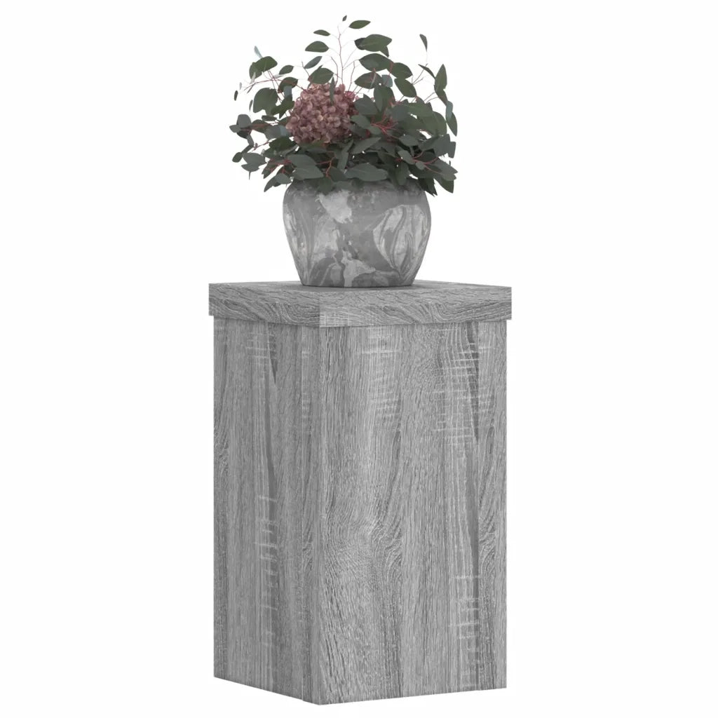 Supporti per piante | Sostegno per piante 2 pz Grigio 10x10x18 cm in Multistrato