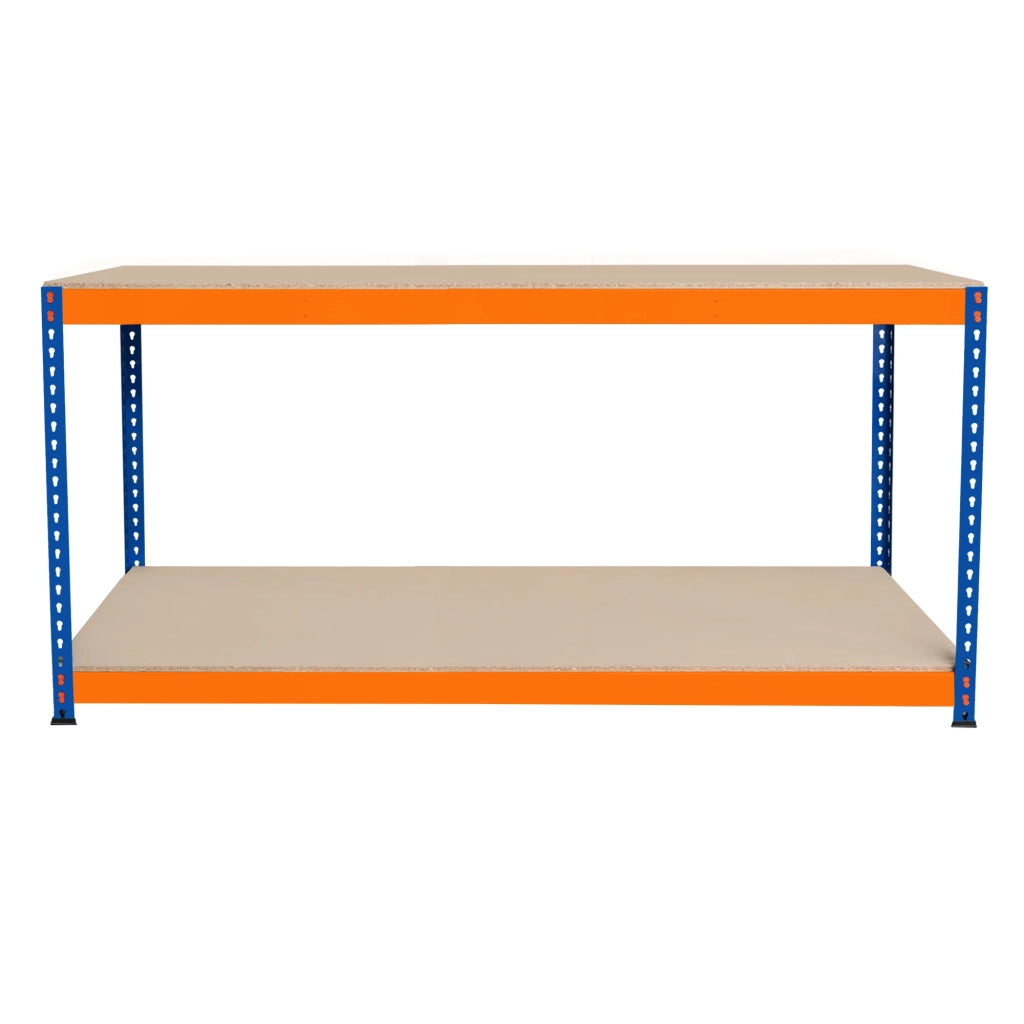 Banco da Lavoro a 2 Ripiani S-Rax - Postazione di lavoro 300kg - 180x60x90cm