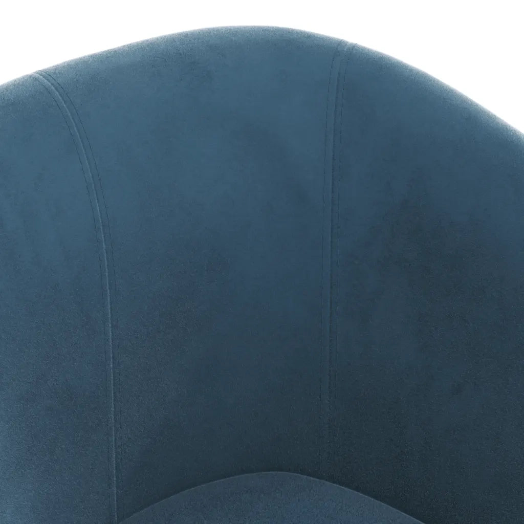 Poltrona | Sedia Relax Cabriolet con Poggiapiedi Blu Scuro in Velluto