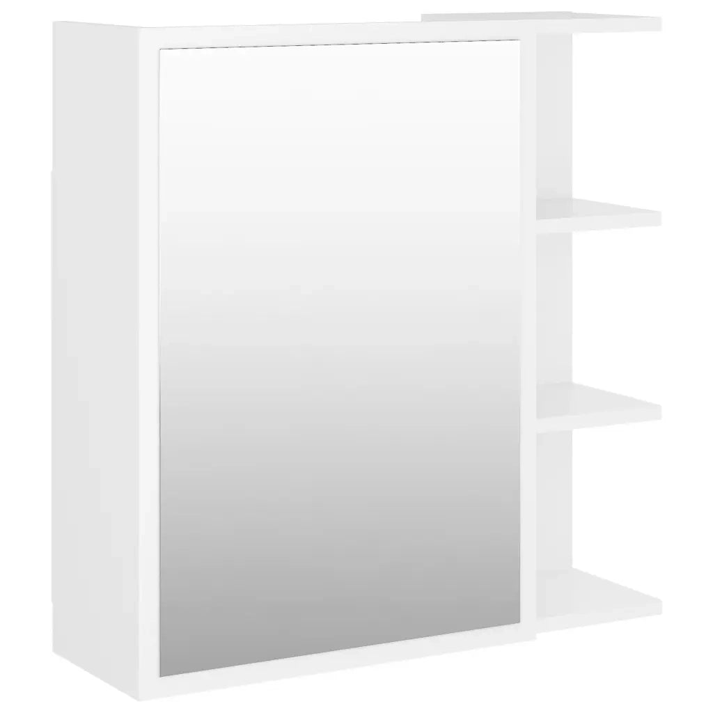 Armadietto a Specchio Bianco 62,5x20,5x64 cm Legno Multistrato 803308