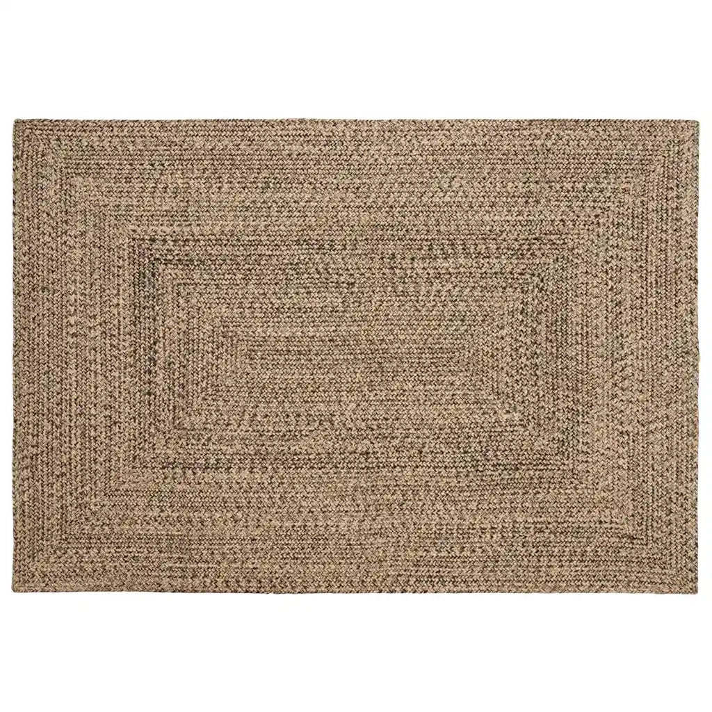 Tappeti per area Naturale e Nero 140 x 200 cm Juta
