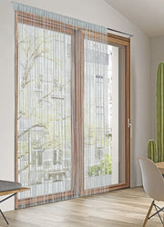 Tenda Antimosca Antirumore Caduta Pannello Porta Finestra Multistring Tinta Unita - 100x200 - Grigio