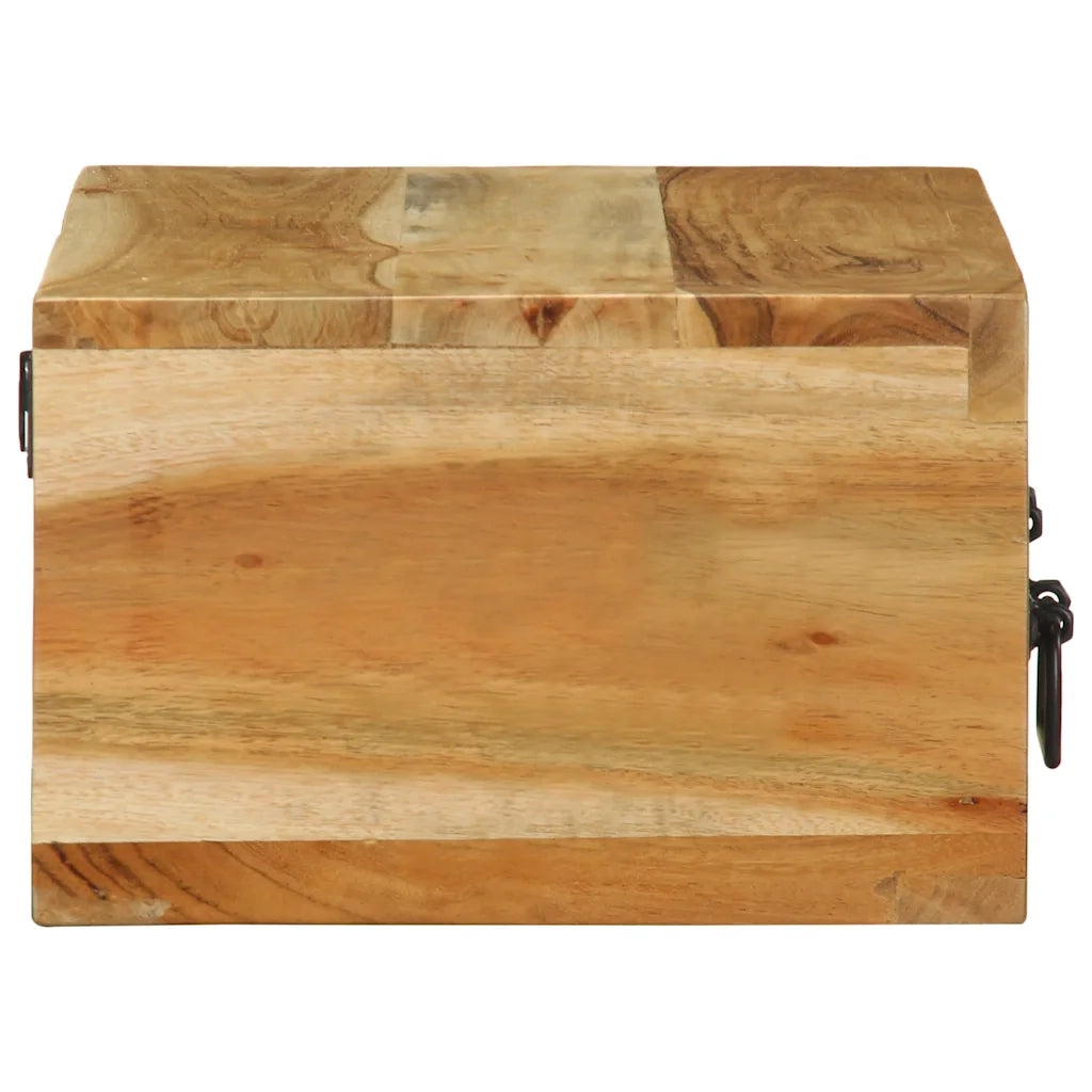 vidaXL Mobile TV a Parete 60x30x19 cm in Legno Massello di Acacia