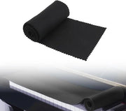 Tappetino di protezione per tasti del pianoforte - Protezione e pulizia - 125 x 15 cm - Nero