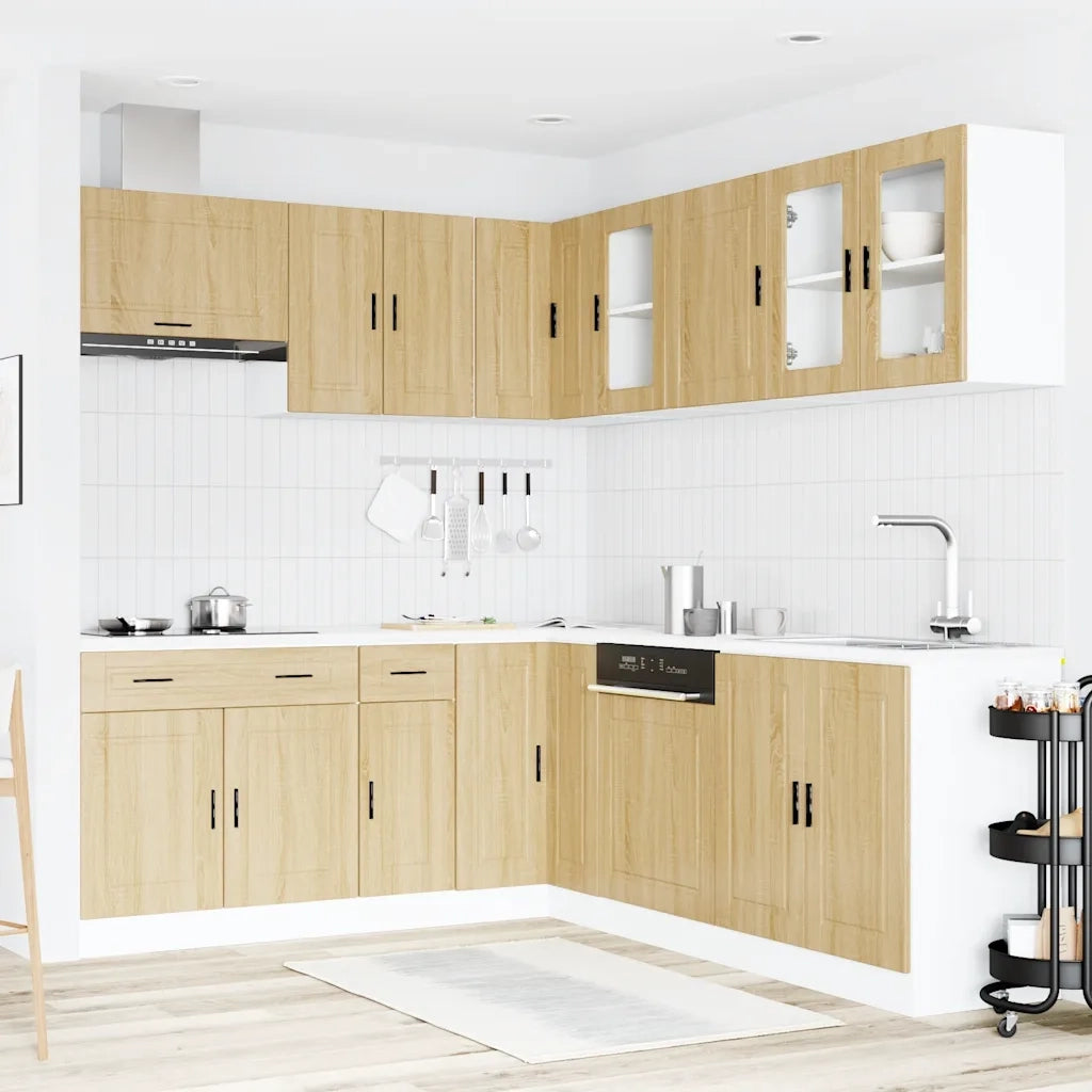 Set Mobili da Cucina 11 pz Porto Rovere Sonoma in Truciolato
