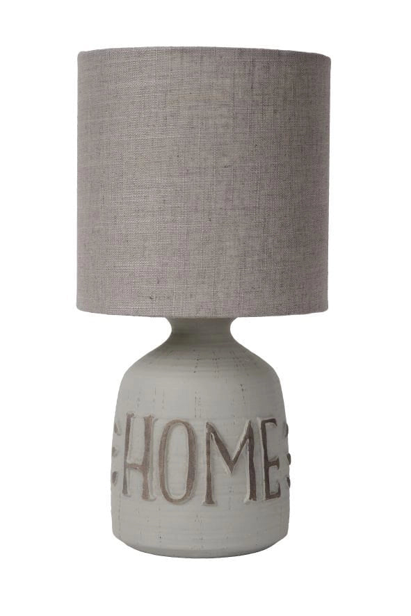 Lampada da tavolo Lucide Cosby grigia E14 40W H32,5cm