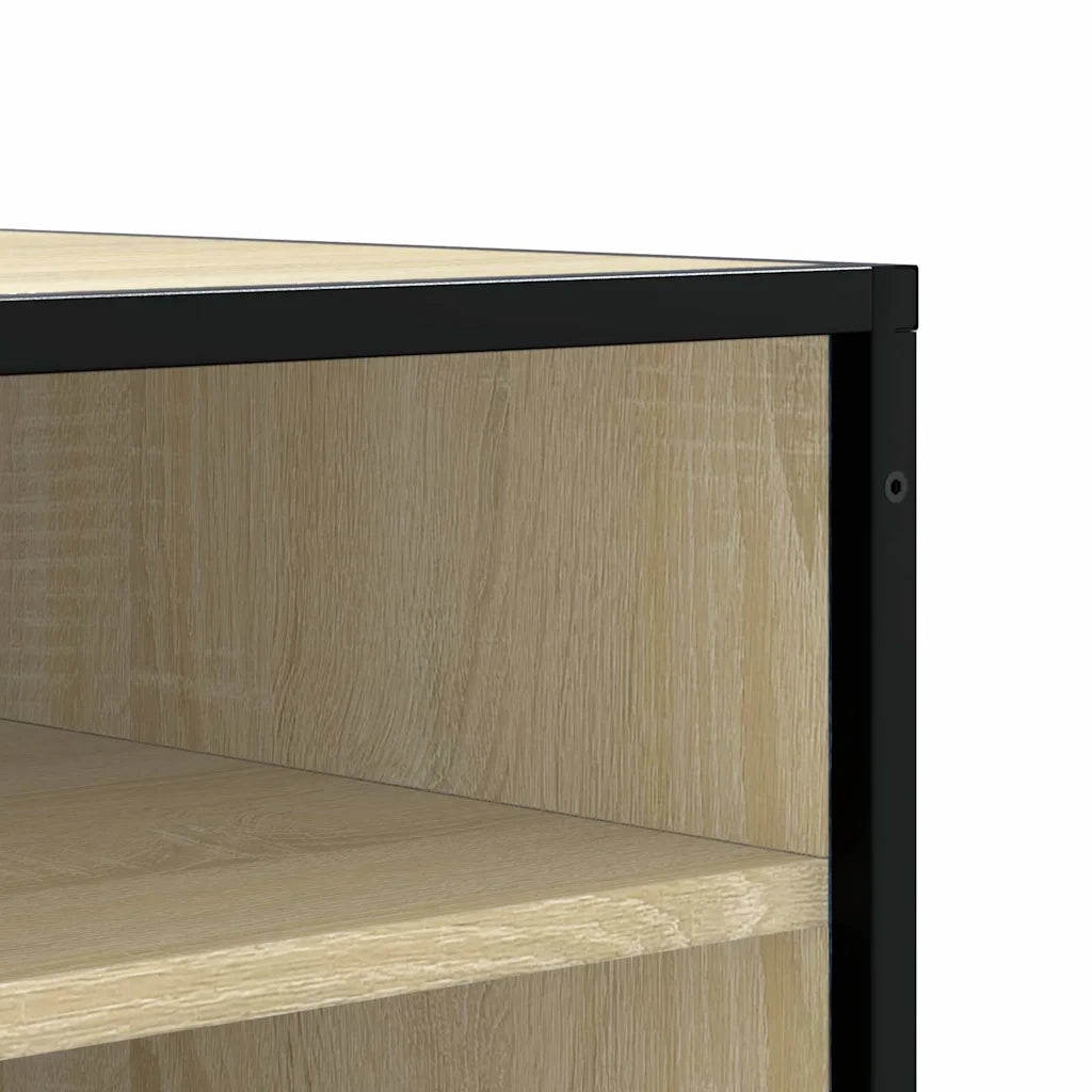 Scarpiera Sonoma Rovere 84x40x53,5 cm in Truciolato e Metallo