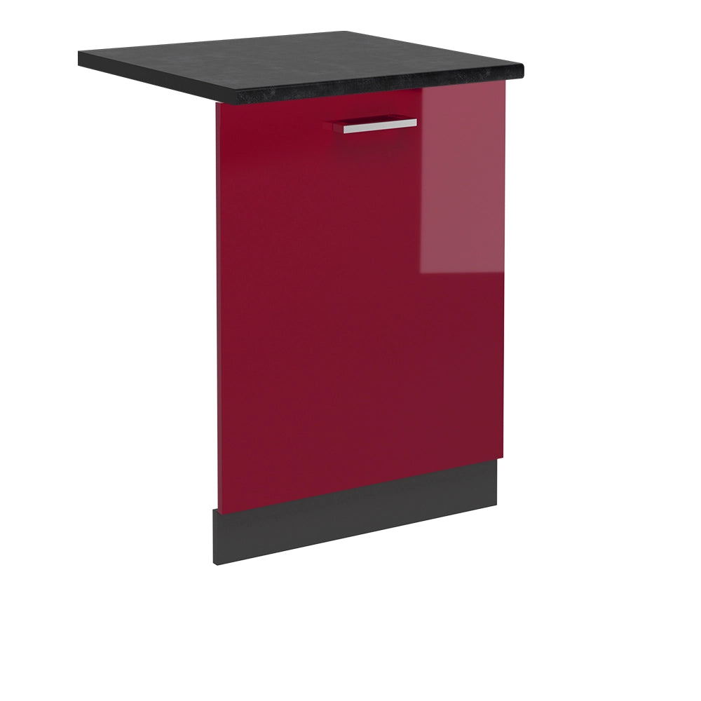 Pannello frontale della lavastoviglie R-Line Rosso lucido/Antracite 60 cm, PL Antracite Vicco
