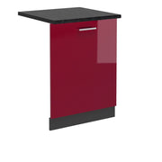 Pannello frontale della lavastoviglie R-Line Rosso lucido/Antracite 60 cm, PL Antracite Vicco