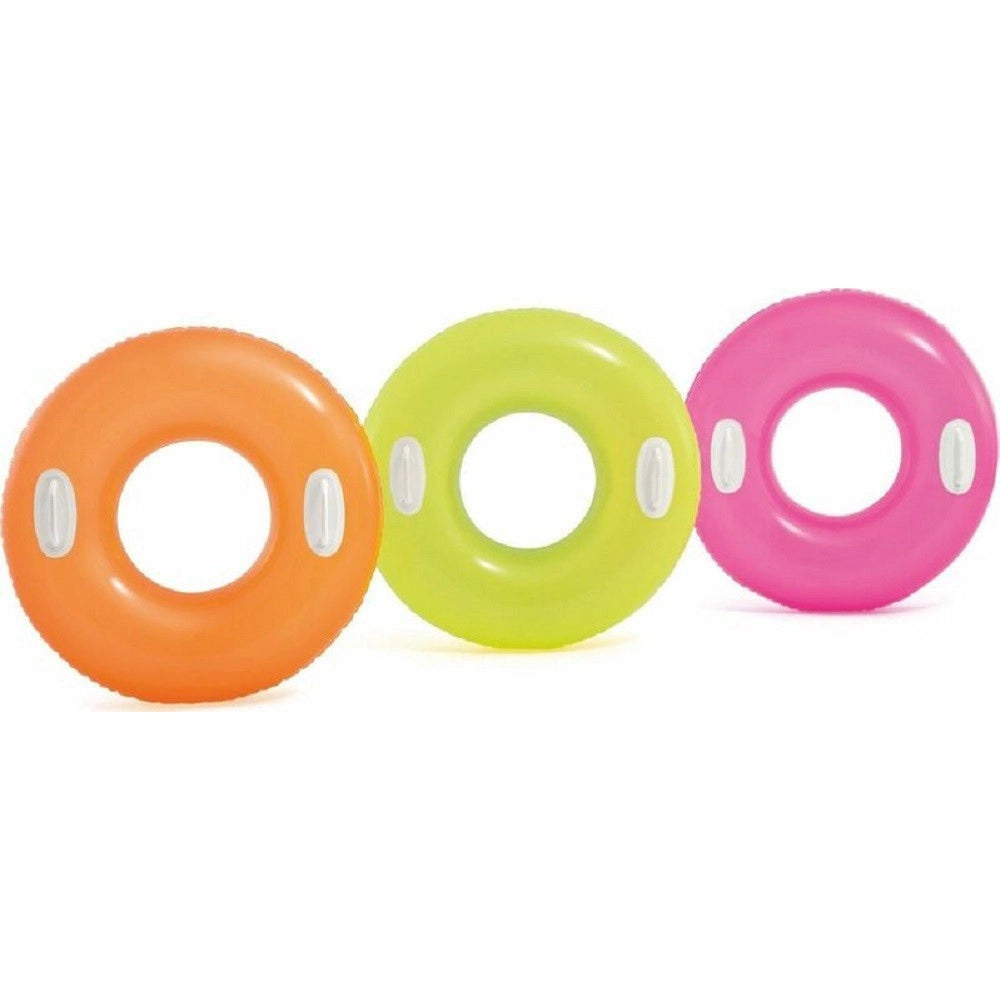 Trade Shop - Salvagente Ciambella Gonfiabile Con Maniglie Mare Piscina 76cm Vari Colori 59258 -