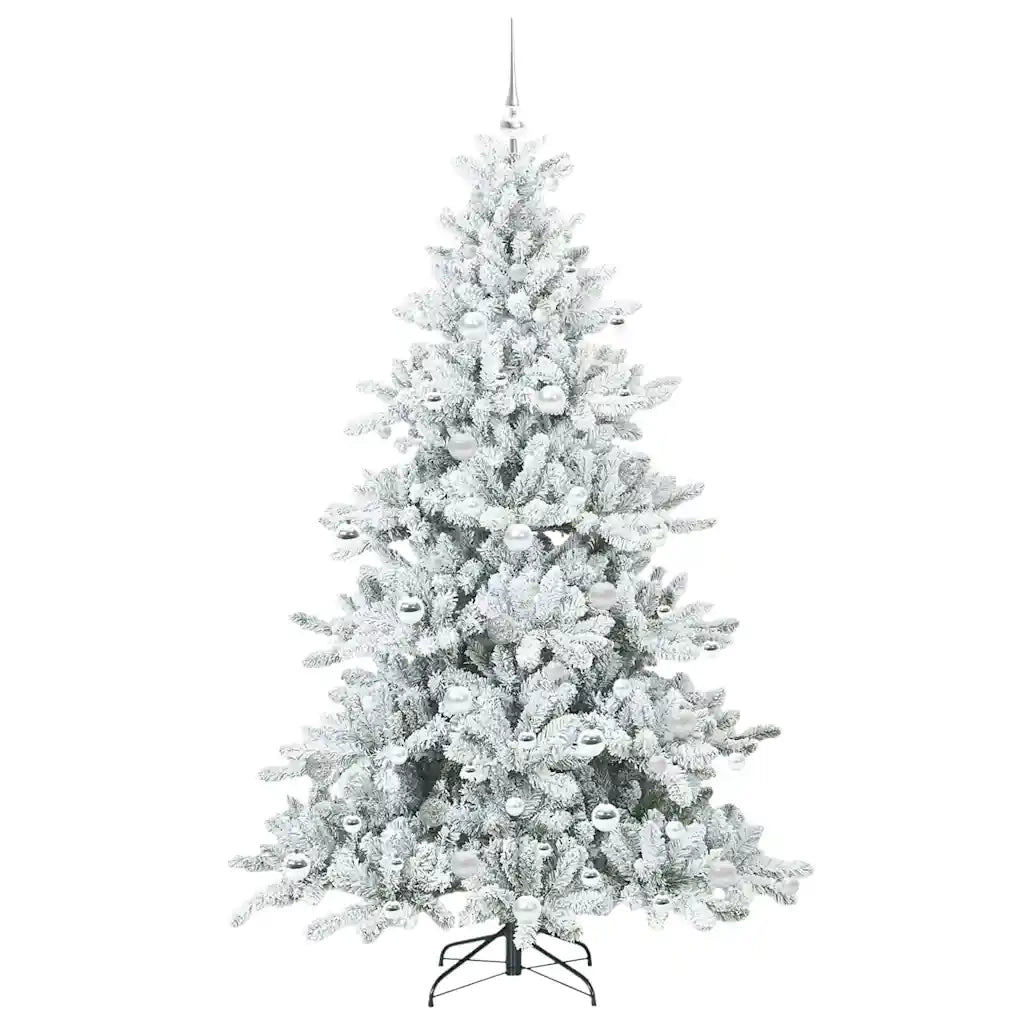 Albero di Natale Artificiale con Rami Pieghevoli Bianco 180 cm 3397723