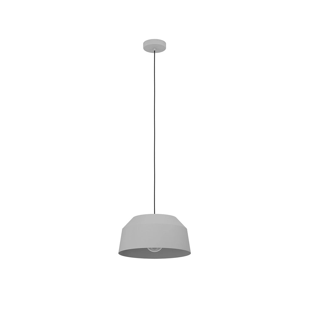 Lampadario Contemporaneo Contrisa 1 Luce Metallo Grigio