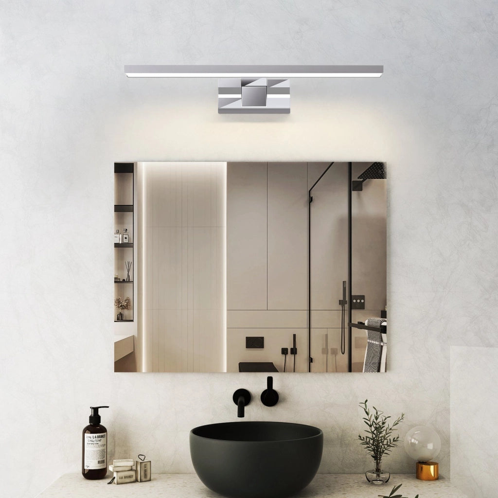 ZMH Lampada da specchio a LED per bagno lampada da bagno cromata