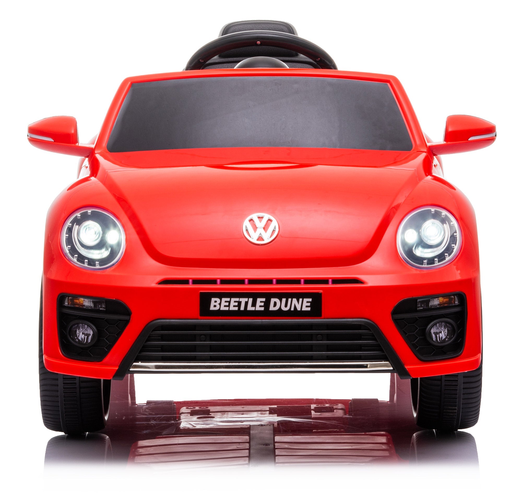 Macchina Elettrica per Bambini 12V con Licenza Volkswagen Maggiolino Beetle Small Rossa