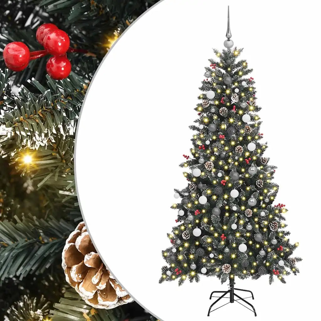 vidaXL Albero di Natale artificiale Verde PVC